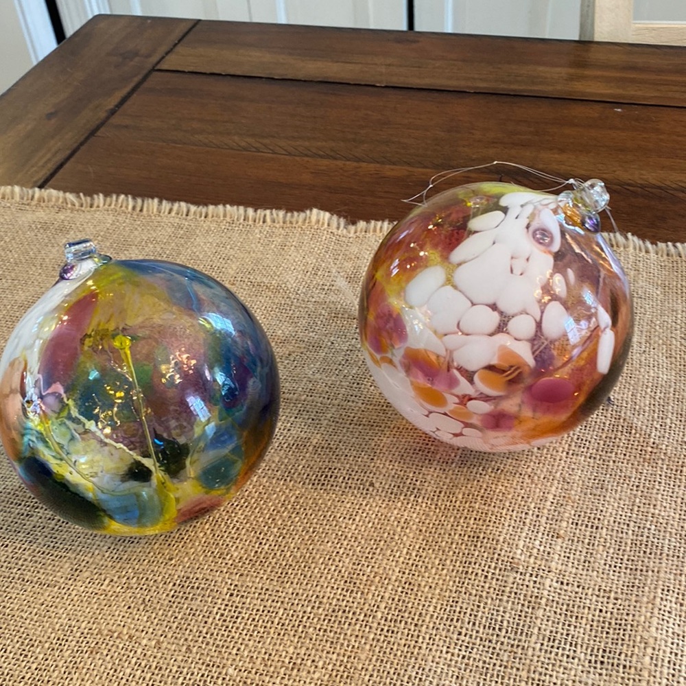 Glass witches balls